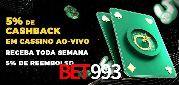 Promoções do cassino ao Vivo bet993